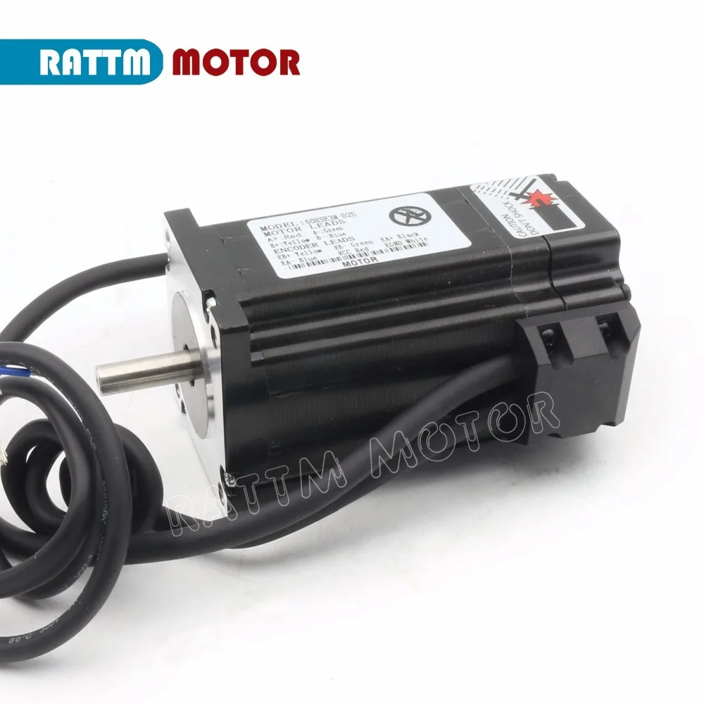 Ру доставка Nema24 2-фазный замкнутому циклу Серводвигатель L88mm 5A 3N.m &amp HSS60 6A