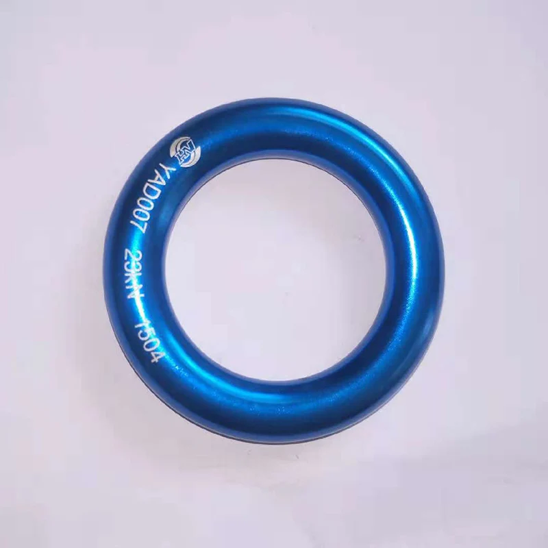 1pc Climbing Belt Ring 23KN Round Shape Outdoor Rock Aluminum Magnesium Alloy Security Mountaineering Equipment High Quality /30 | Спорт и