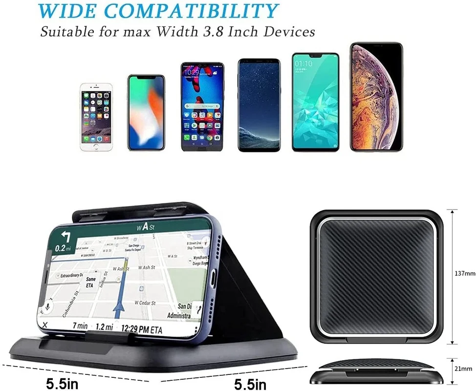 silicone car phone holder clip dashboard sun visor phone holder non slip desktop stand for iphone 13 12 galaxy s21 huawei xiaomi free global shipping