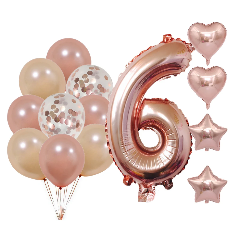 

40inch Number 1 Foil Balloons Baby Shower 1st Birthday Party Decor Supplies Baby Boy Girl Balls Latex Helium Globos