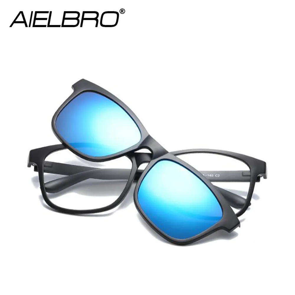 Модные солнцезащитные очки с клипсой для мужчин и женщин походные оправы