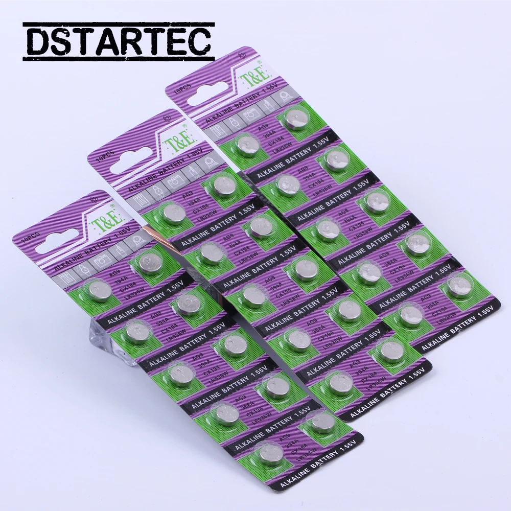 10 шт./карта 30 мАч 1,55 в AG 9 AG9 LR936 394 SR936SW CX194 LR45 кнопочные батареи для часов игрушки дистанционного управления и т. Д.; батарея для монет