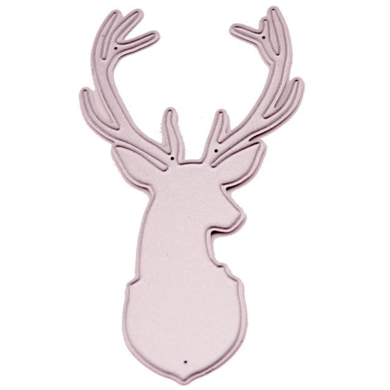 Металлические высекальные штампы в виде головы рождественского оленя для