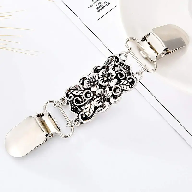 2 шт. ретро свитер зажимы для рубашки кардиган воротник зажим платья шали женщин