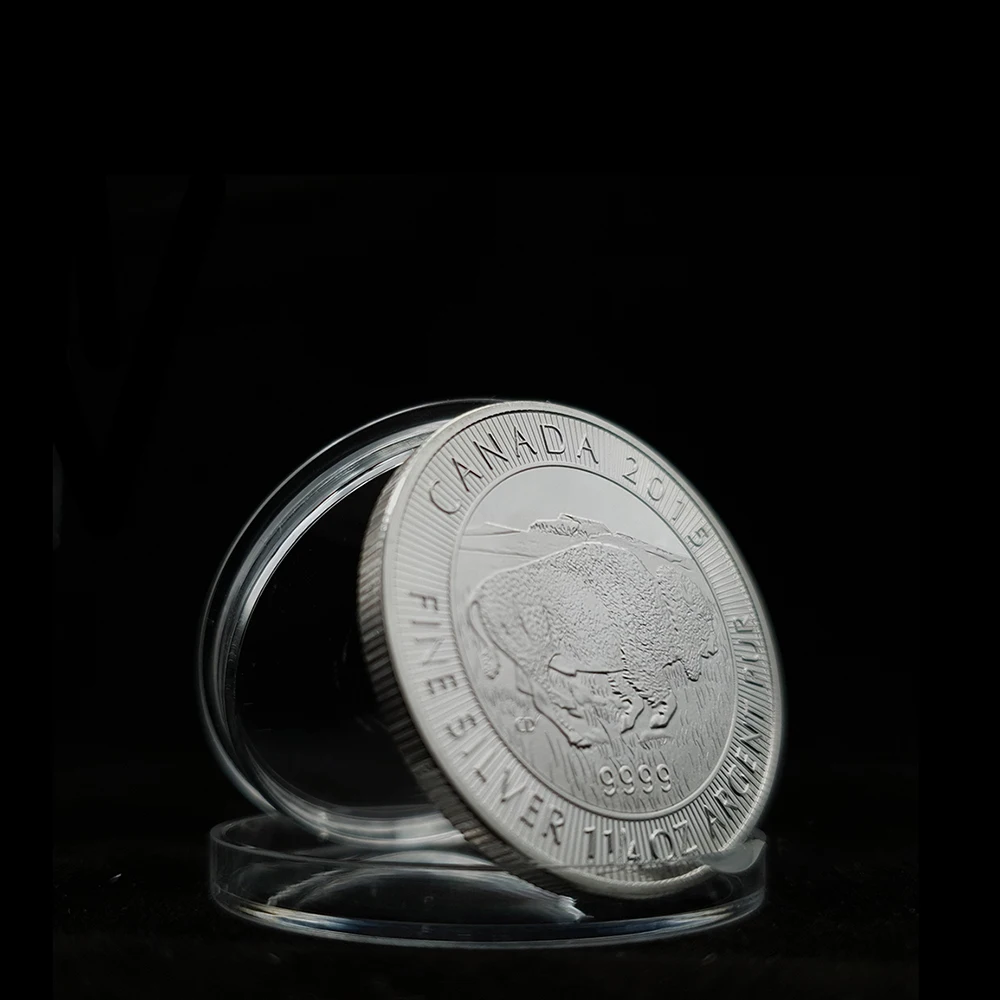 Коллекционные серебряные монеты 5 шт. коллекционные в стиле североамериканских