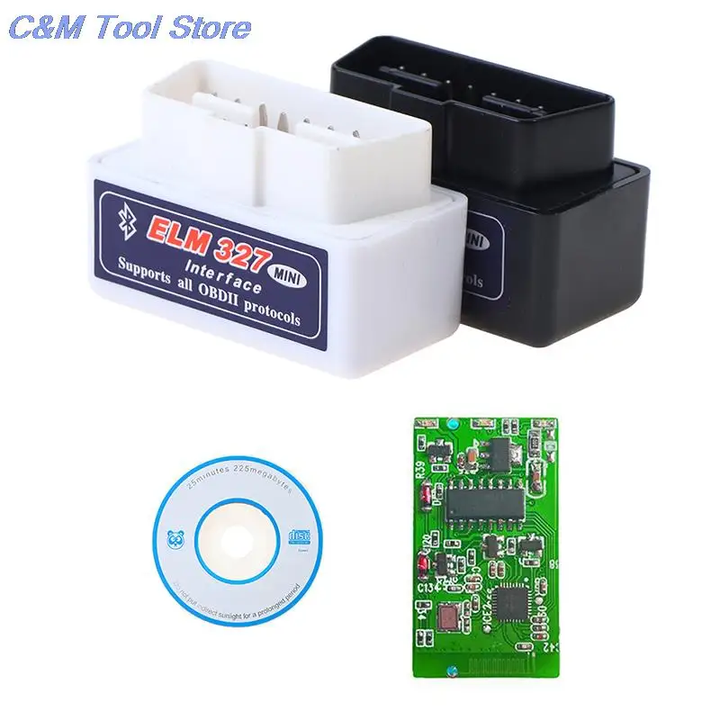 

NEW Super MINI ELM327 V1.5/2.1 Bluetooth-Compatible PIC18F25K80 Chip Works for Multi-Cars ELM 327 V 1 5 OBD2 Diagnostic Tool