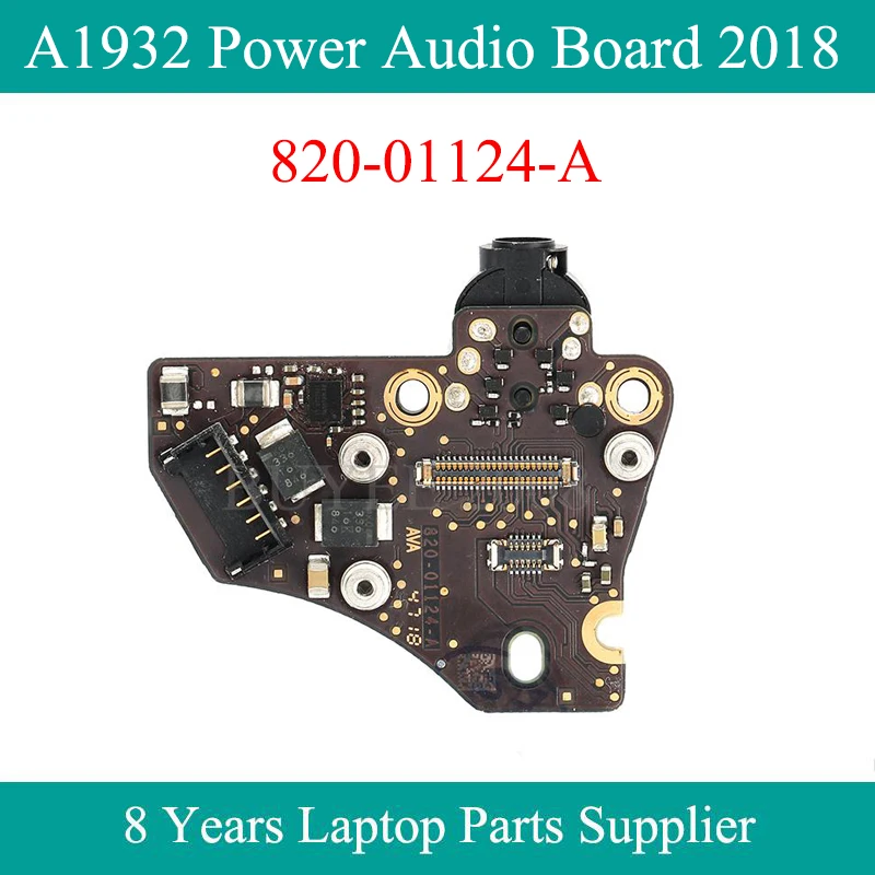 

Оригинальная аудиоплата для наушников Macbook Air 13,3 дюйма A1932 2018 2019 год 820-01124-A 820-01124 Замена