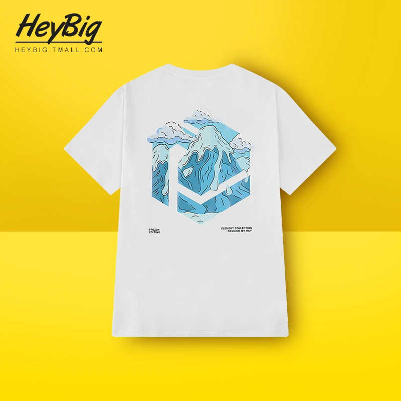 

Футболка мужская летняя с принтом, Повседневная модная хлопковая одежда с коротким рукавом для отдыха, свободная уличная одежда, топы, футб...