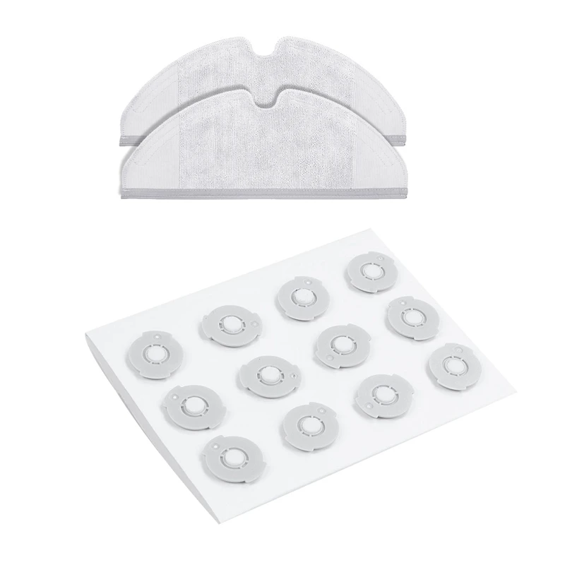 

24Pcs Water Tank Filter & 2Pcs Mop Cloths for Xiaomi Vacuum Cleaner Generation 2 Dry Wet Mopping Cleaning