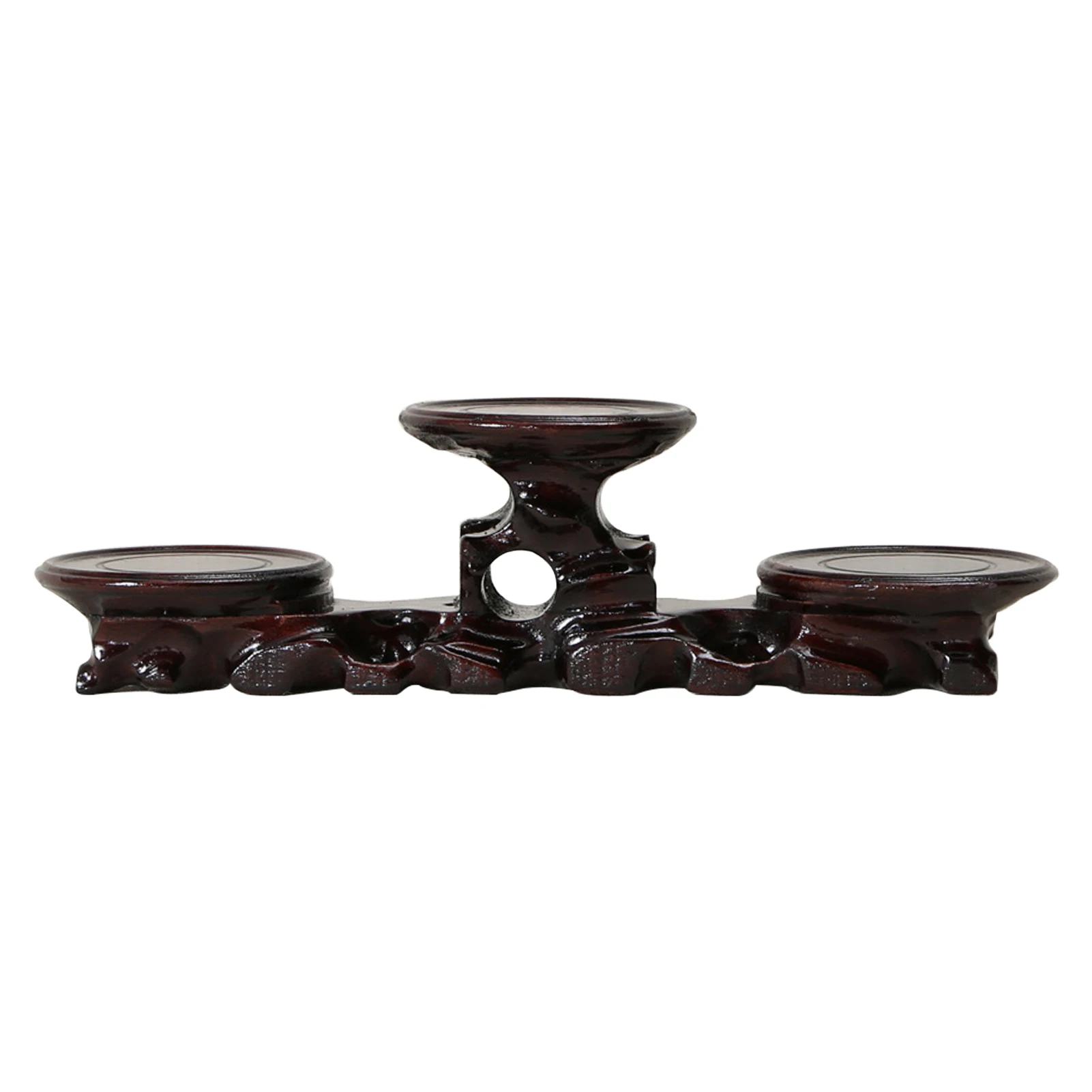 

Base Plant Holder Vintage Home Decor Table Pedestal Rustic For Vase Carved Wooden Statue Flower Pot Craft Display Stand Ornament