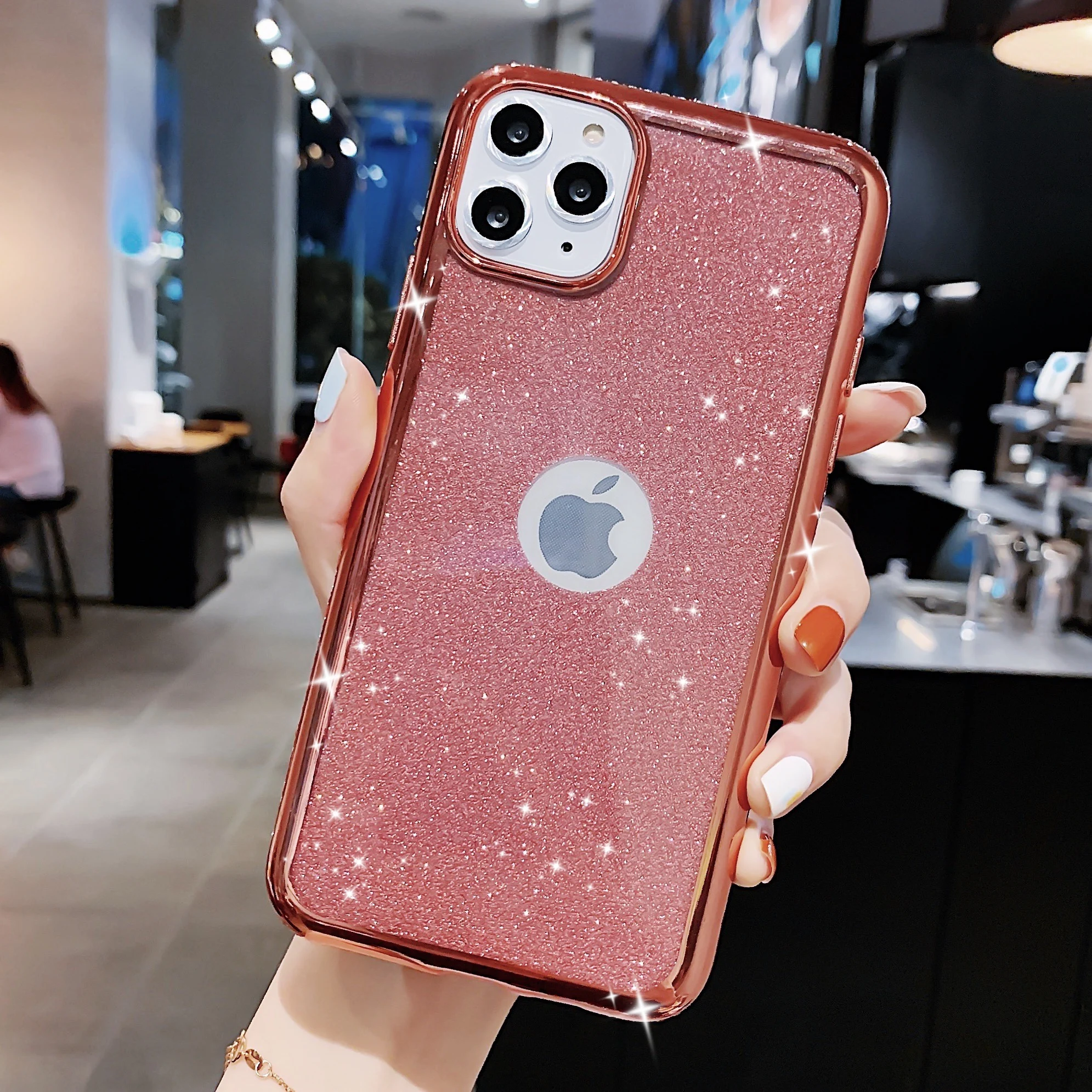 Сплошной цвет ТПУ мягкий силикагель чехол для iPhone 11 PRO Блестящий Защитный X XR XS MAX 6