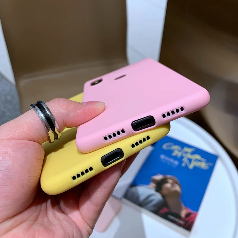 Однотонный матовый Мягкий силиконовый чехол из ТПУ для Xiaomi Mi 9 9T 8 SE A3 Lite Redmi 6A Note 7 7A