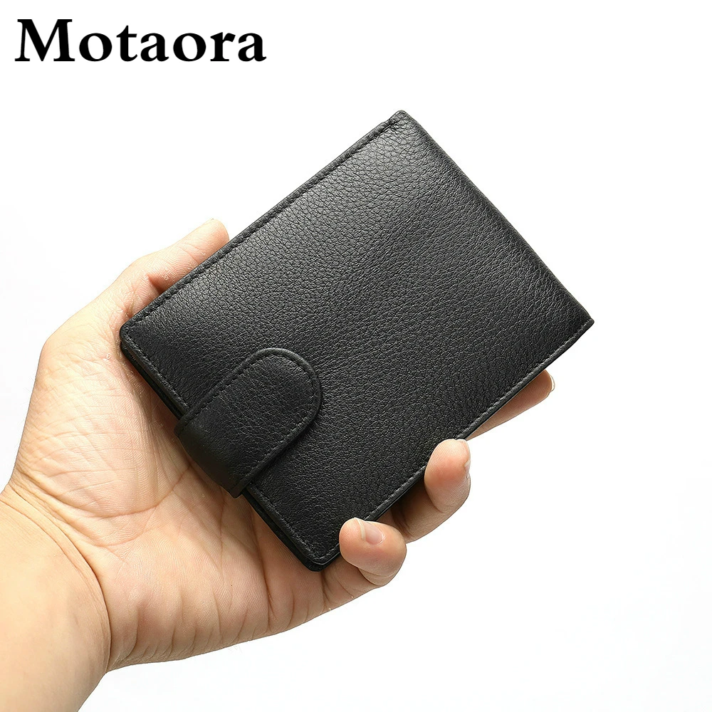 MOTAORA мужской кошелек из натуральной кожи многофункциональный RFID двойной для