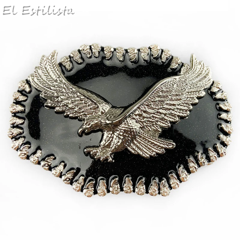 Роскошный бренд большая тяжелая пряжка для ремня с орлом 3D Летающий орел