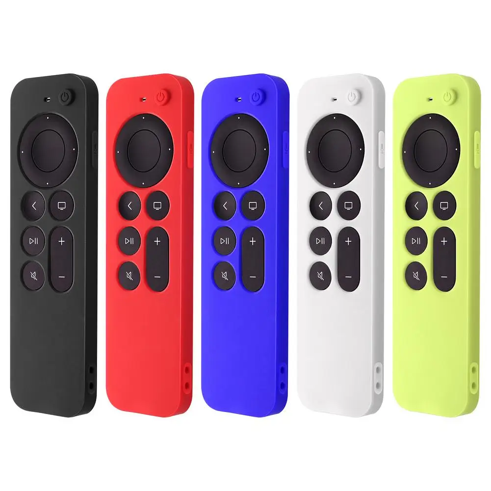 Silicone Cover For Apple TV Siri Remote (2nd Gen) 2021 Remote Controlcontrol Protective Case For TV 4K Siri Remote Skin Sleeve
