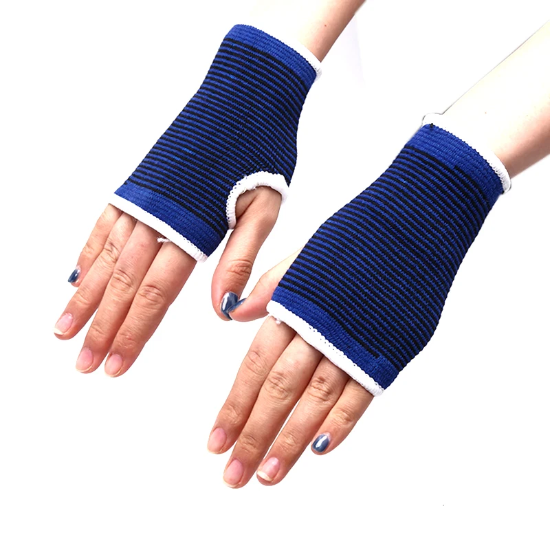 

2pcs Wrist Hand Support Glove Weightlifting Protect Palm Elastic Brace Sleeve Sports Bandage Gym Wrap Wrist Sweat Bands