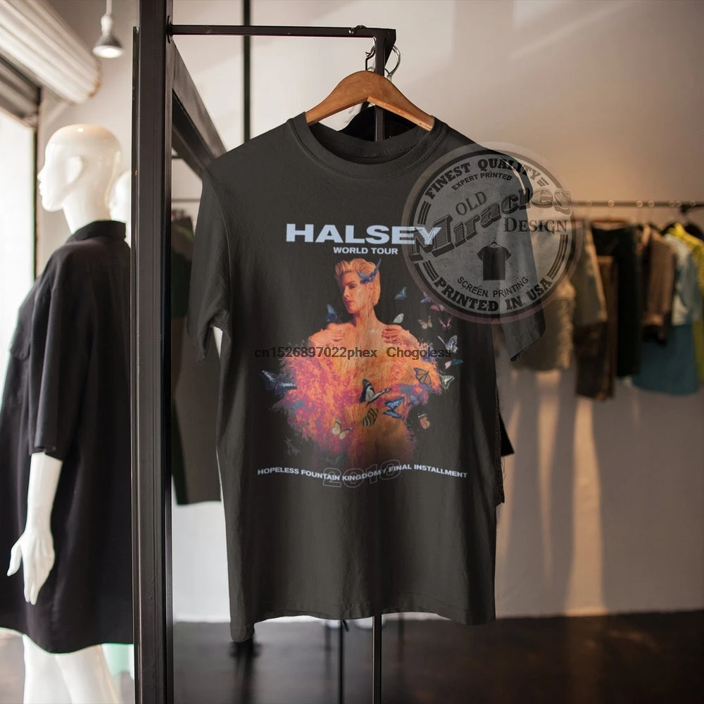 Футболка Halsey с надписью hopeless kingdom tour футболка ShirtsHalsey Tour