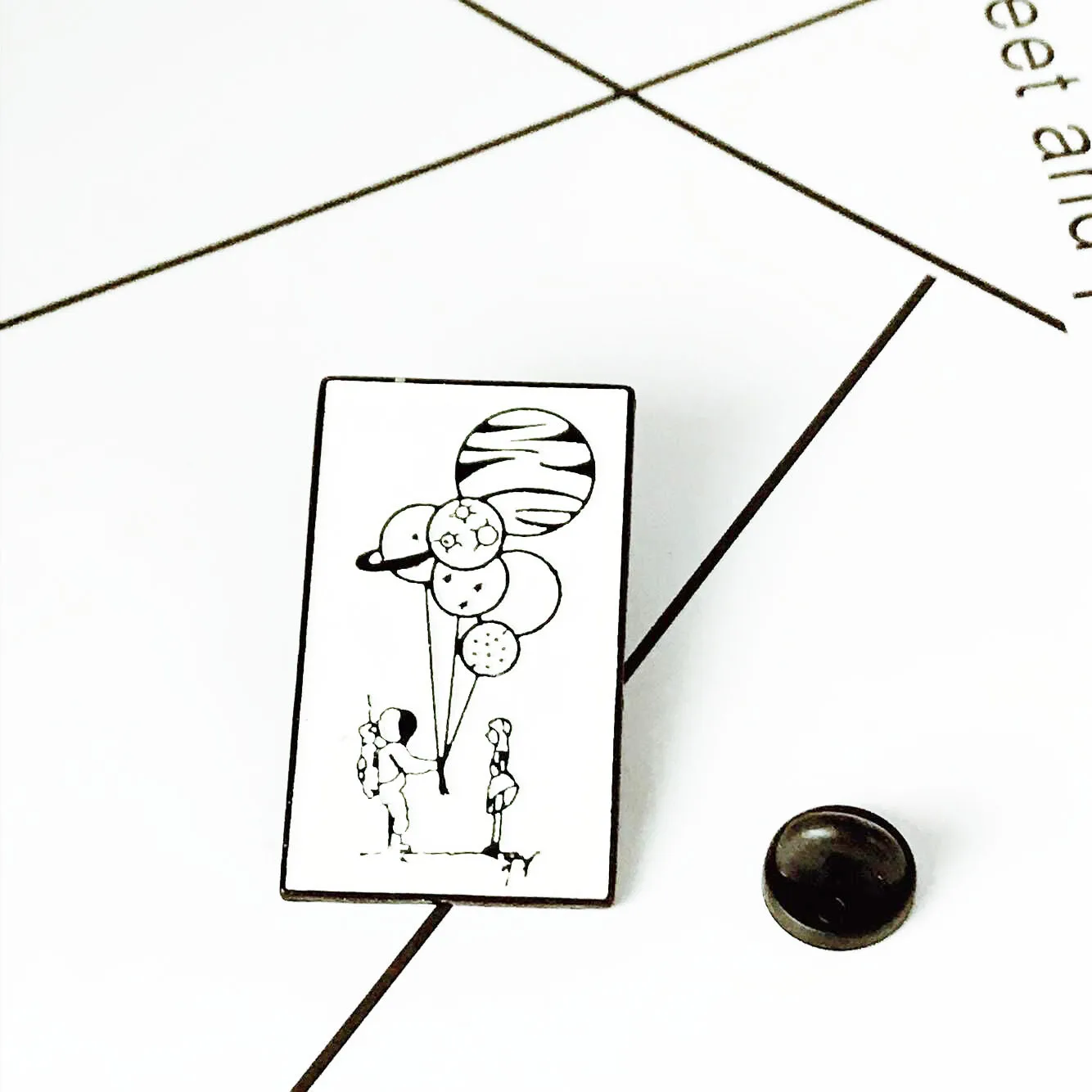 Ручная роспись значки брошь для влюбленных Шар шпильки Эмаль Булавка ювелирные