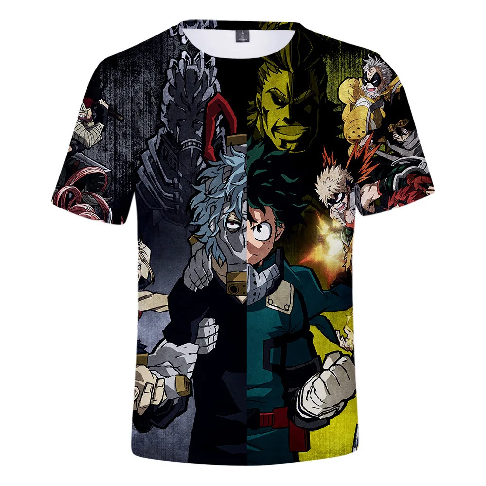 Аниме My Hero Academia Izuku Midoriya Косплей Boku No 3D футболка с коротким рукавом футболки