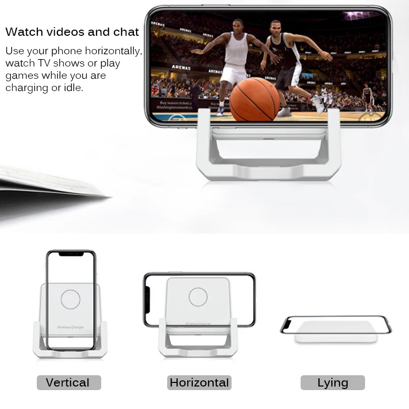 Беспроводное зарядное устройство Qi быстрая настольная Беспроводная зарядная