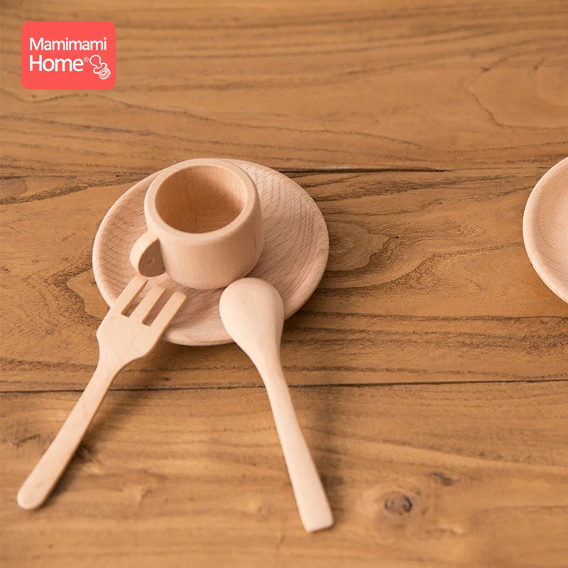 Детская деревянная игрушка Монтессори из Букового дерева имитация кухонной