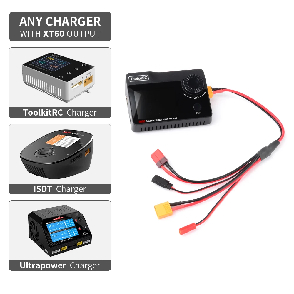 Кабель XT60 4 в 1 адаптер для зарядки аккумулятора Подходит T Plug JST Futaba | Игрушки и