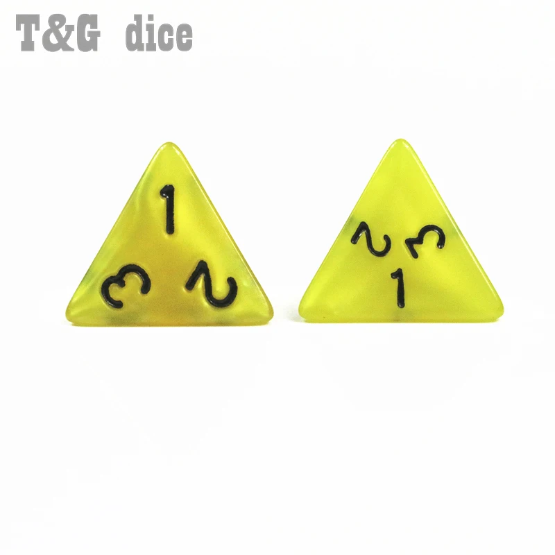 Горячая Распродажа D4 кубики 10 шт для DND 4 сторонние игры в кости красивые Цвета