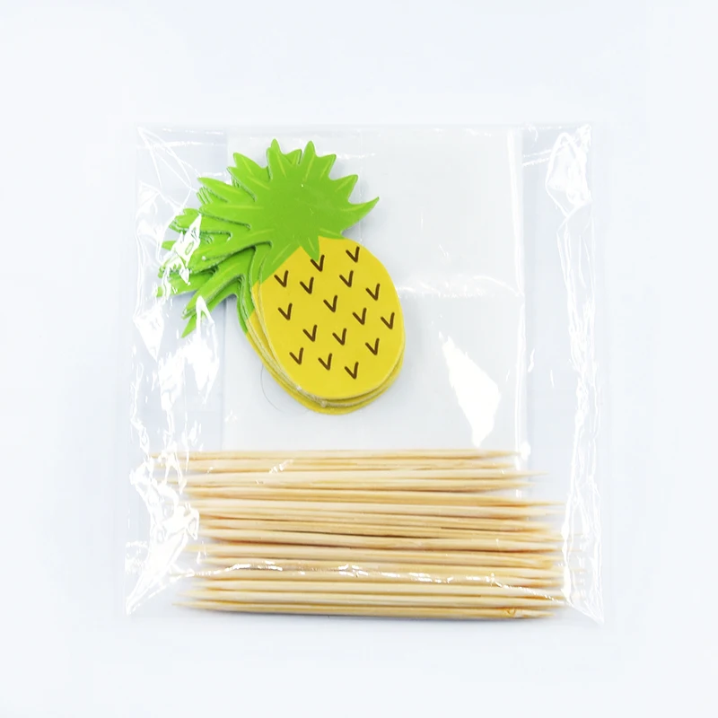 pineapple 24 шт./компл. Единорог вечерние кекс фигурки жениха и невесты; для счастливых День рождения Baby Shower Детская вечеринка Декор детские товары для украшения торта - Цвет: pineapple