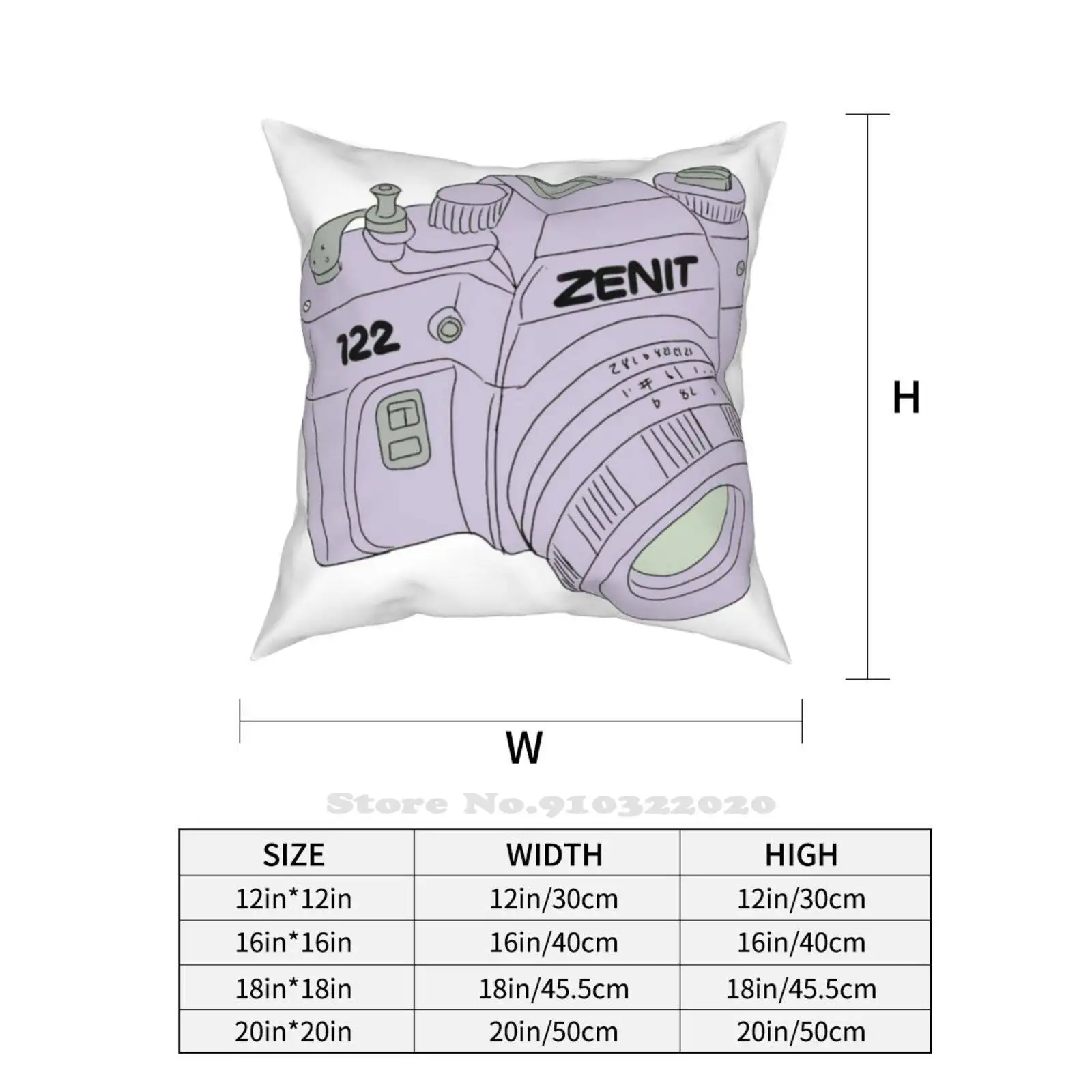 Ретро камера для спальни офиса обнимающая наволочка 122 Helios аналоговая катушка