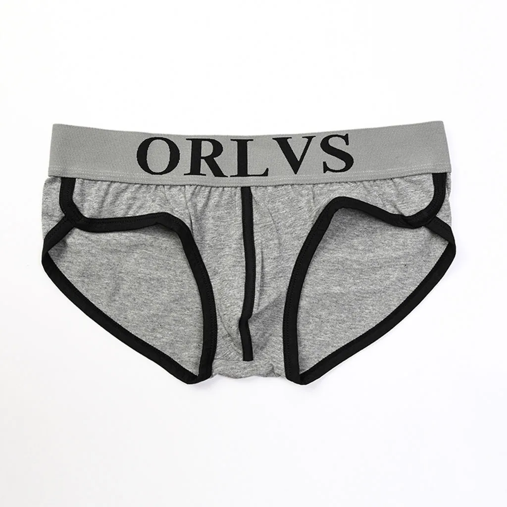 Мужское сексуальное нижнее белье трусы-шорты мужские с буквенным принтом |