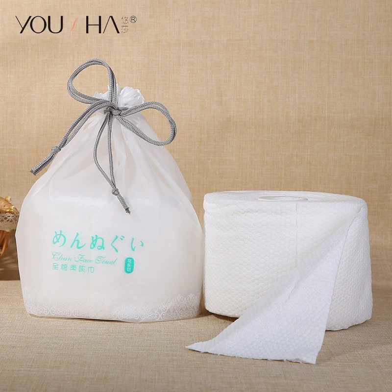 YOUSHA одноразовое косметическое Хлопковое полотенце для лица органическое