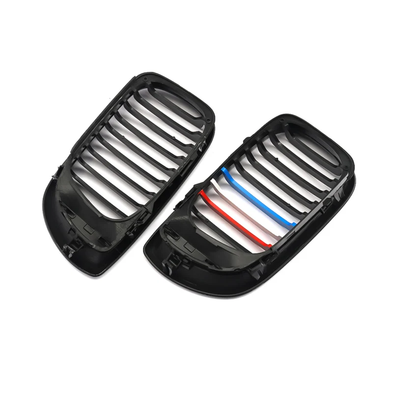 MagicKit 1 пара автомобильный M color передний гриль глянцевый черный решетка для почек