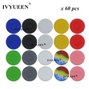 60 шт., силиконовые колпачки IVYUEEN для аналоговых стиков Playstation 5, 4, PS5, PS4, PS3, контроллеров Xbox One 360