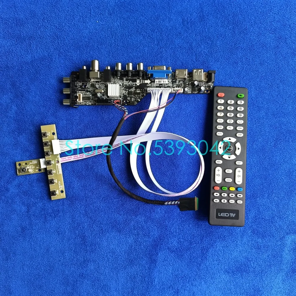 

For N173HGE-L11 N173HGE-L21 USB+AV DVB-T Digital Signal LVDS 40-Pin 1920*1080 LCD Panel 3663 Controller Drive Board DIY Kit