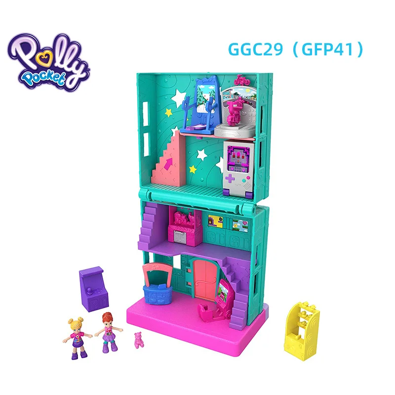 Оригинальная карманная кукла Mattel Polly скрытый мир мини сцена домашние игрушки для