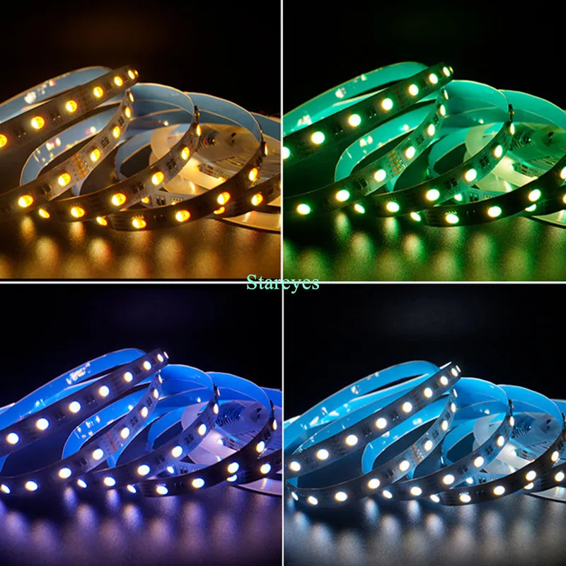 Светодиодная лента SMD5050 RGBW RGBWW 4 в 1 водонепроницаемая LED полоска с чипом IP20 IP65 IP67 60