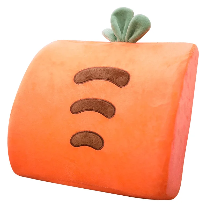 

Soft Memory Foam Fruit Lumbar Pillow Carrot Strawberry Pineapple Cactus Creative Cushion plush doll girl Children toys gift