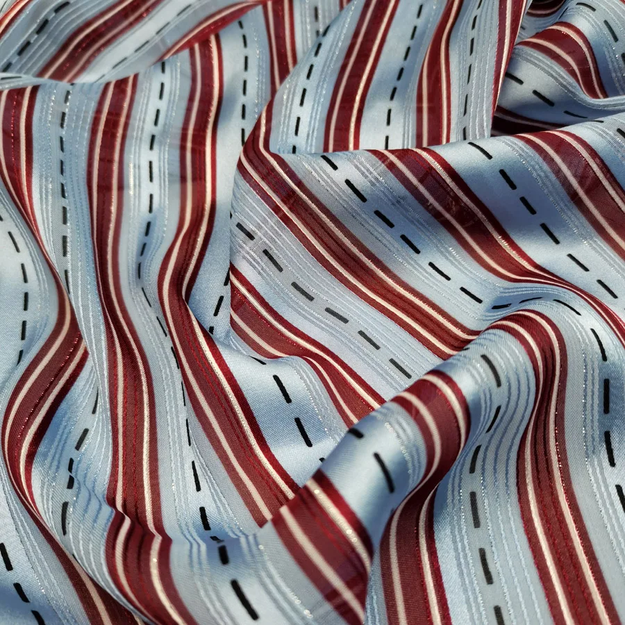 Блестящая шифоновая шелковая полоска жемчужная металлическая блестящая ткань