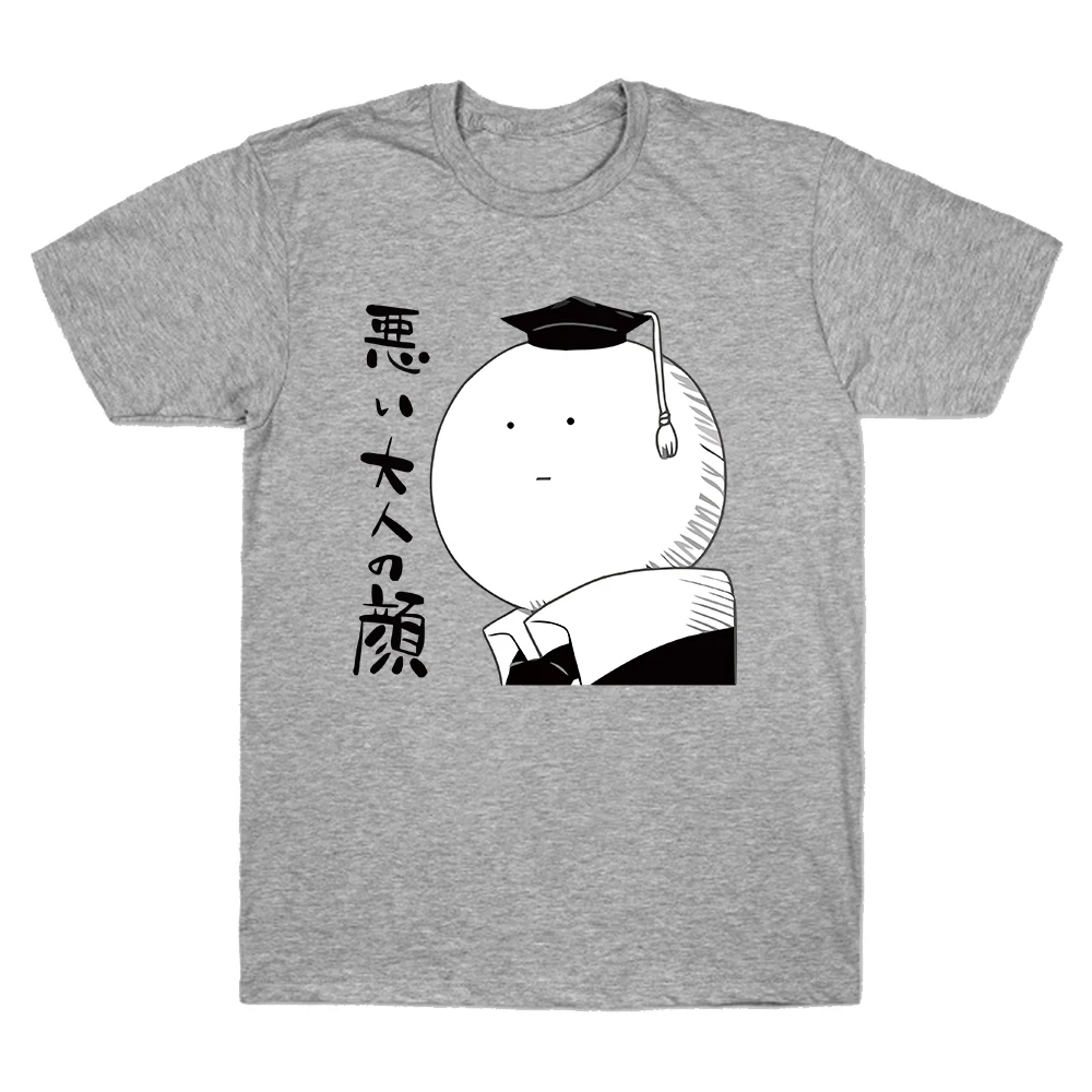 Футболка с круглым вырезом и принтом героев аниме топы в стиле Харадзюку С мангой