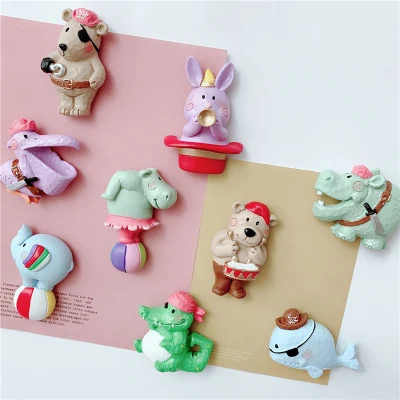 Магнитная наклейка в виде медведя кролика пиратского цирка | Дом и сад