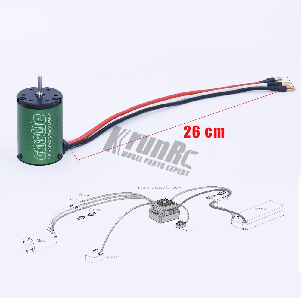 Замок 1410 3800KV бесщеточный двигатель запасная часть для 1/10 RC грузовик Wheelz