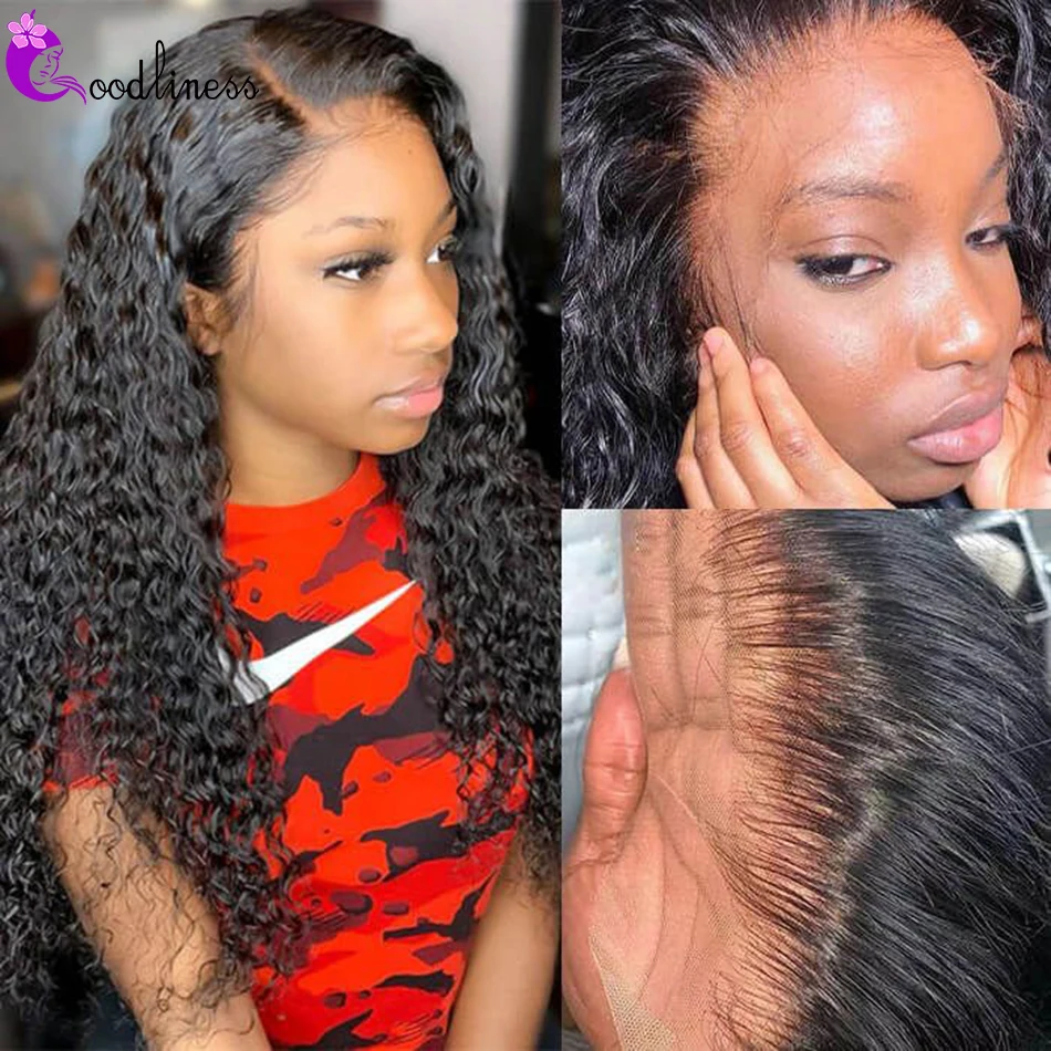 

30 Inch Mongolian Kinky Curly Wig 180 Density 13X4 Lace Front Curly Human Hair Wig 4x4 Lace Closure Wig Deep Curly Frontal Wig