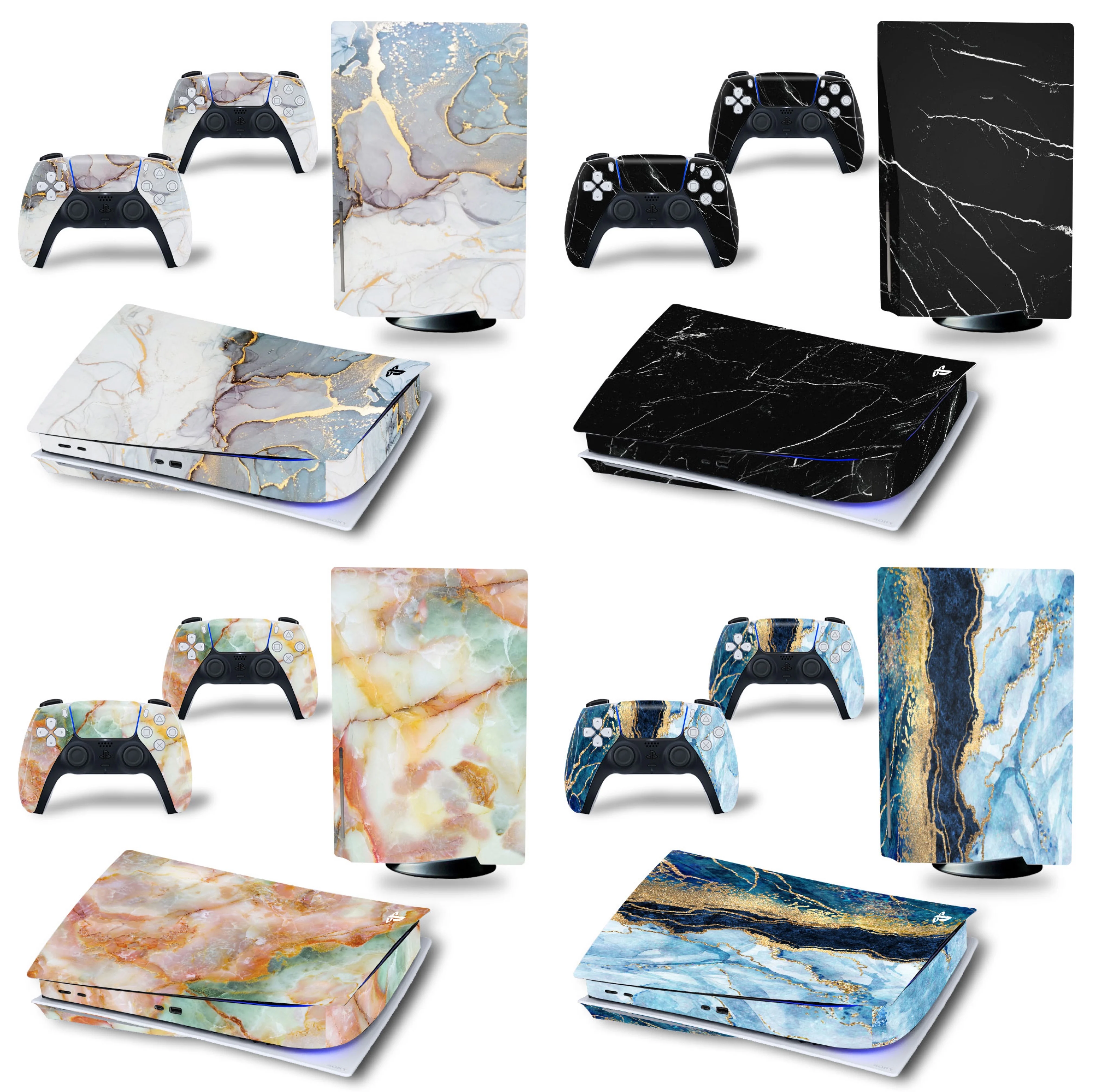 Мраморный дизайн для PS5 дисковое издание наклейка на кожу ps5 ПВХ виниловые скины |