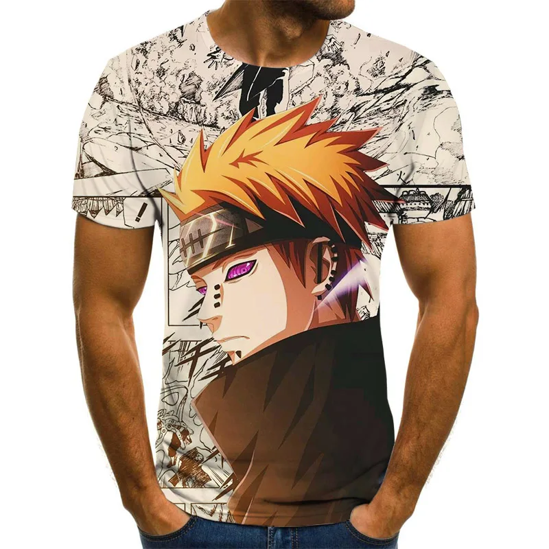 

2021 summer new men's and women's t shirts 3D printed Japanese anime Koji leisure fashion short sleeve jacket