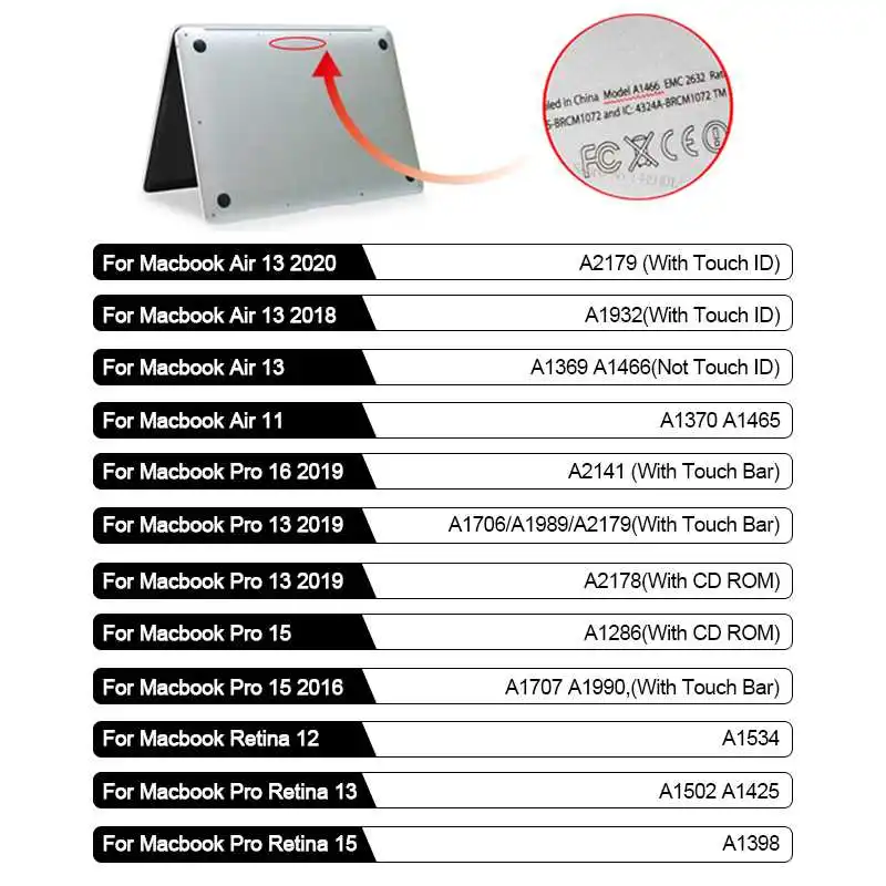 

Fashion Case For Macbook Air 13 2020 Pro 16 2019 2018 11 Retina 12 15 2016 Laptop Case Shell Cover