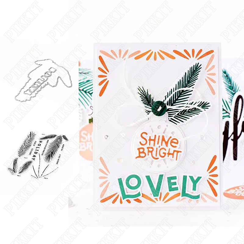 

Pretty Branch Pattern Metal Cutting Die And Stamps Scrapbooking Background DIY Decoration Craft Embossing