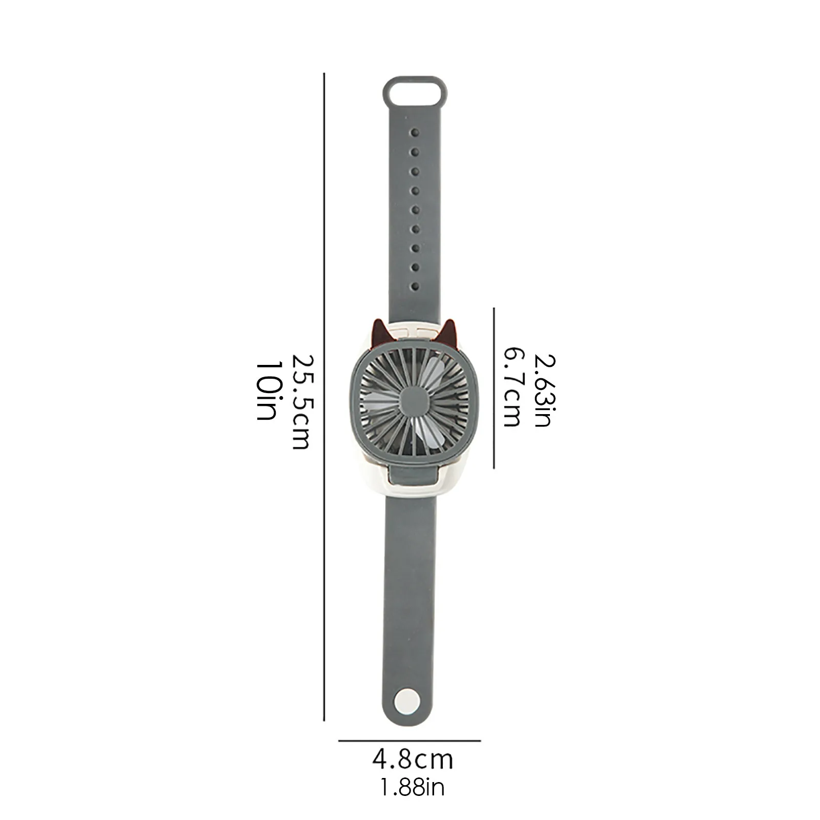 

Devil Watch Fan Outdoor Portable Mini Rechargeable Fan For Students Summer Children's Best Toy Gifts Mobile Small Fan Practical