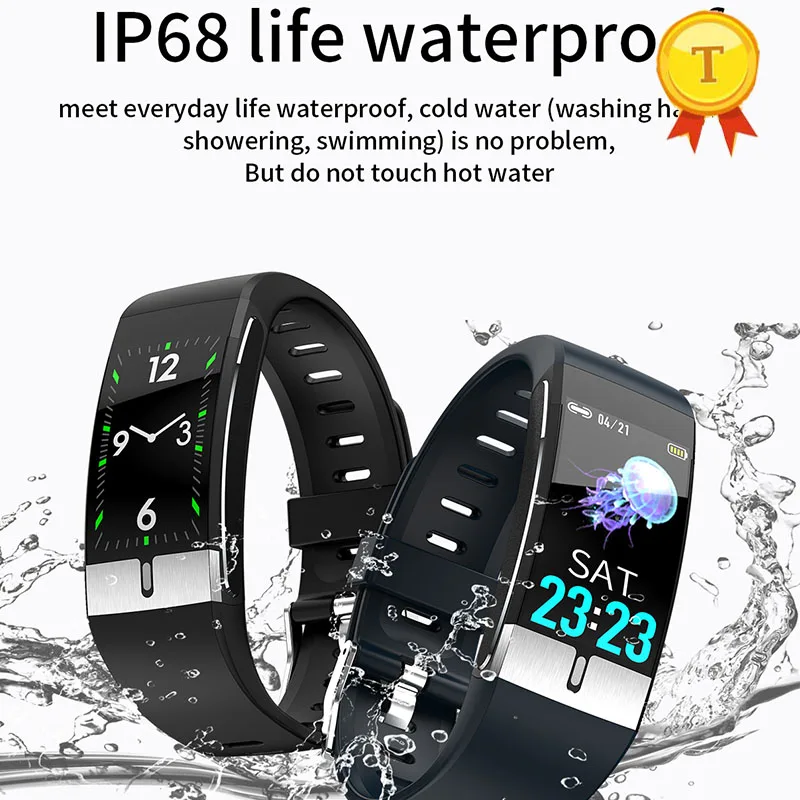 

2020 newest Smart Watch Men Women with Body Temperature monitoring swimming ECG Fitness smart Band Heart Rate Call Reminder
