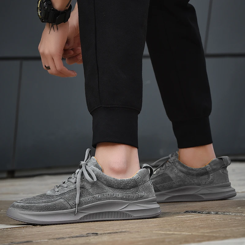 

cow suede Leather Shoes Men Luxury Shoes Designers Mens Casual Shoes men Fashion Tenis Masculino Zapatos De Hombre