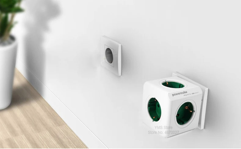 Allocacoc умный дом применение 5 розетки ЕС plug электрическое зарядное устройство мощность полосы мощность Cube multi удлинитель патрона умная розетка док путешествия